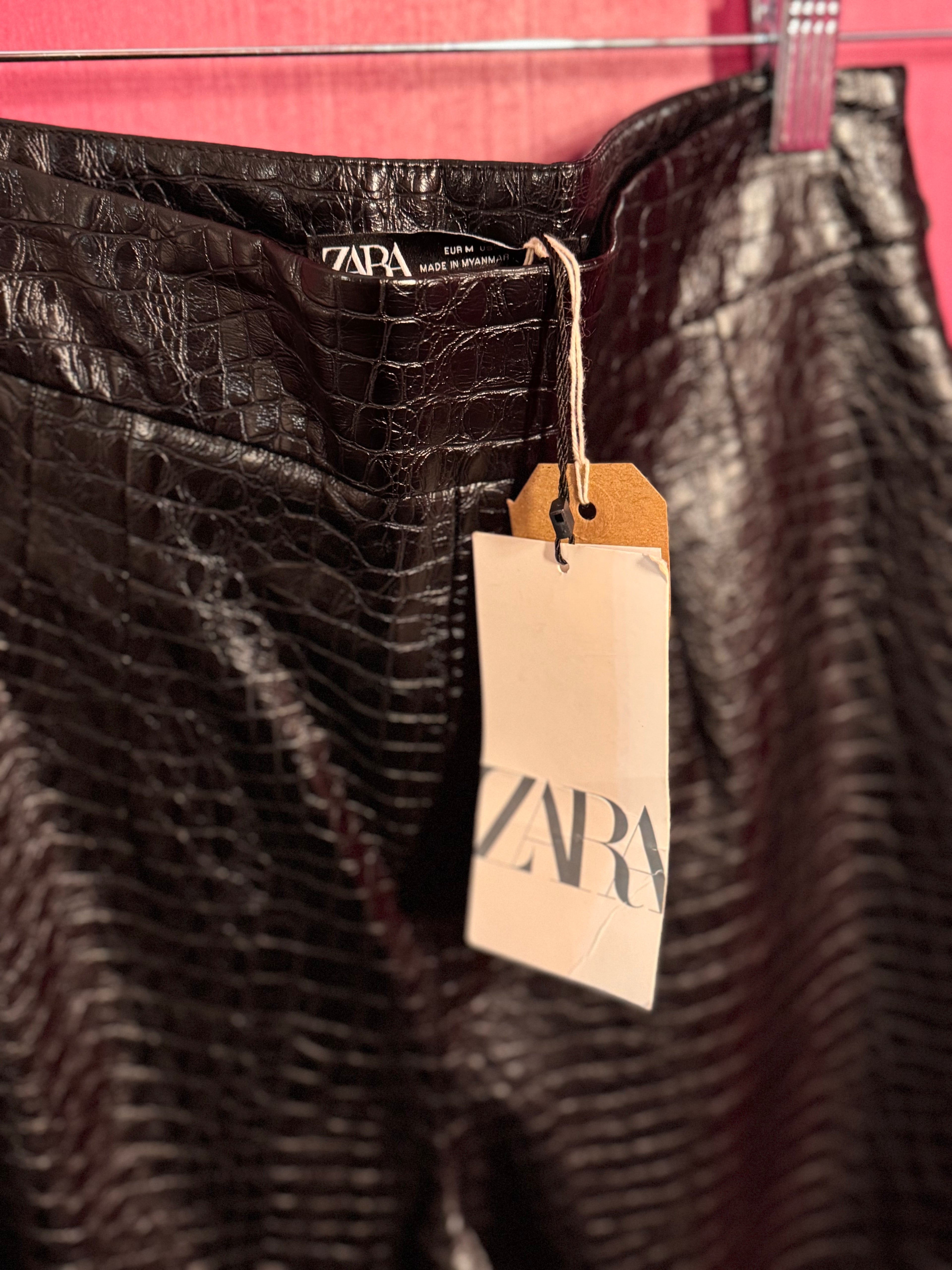 Pantalon noir similicuir