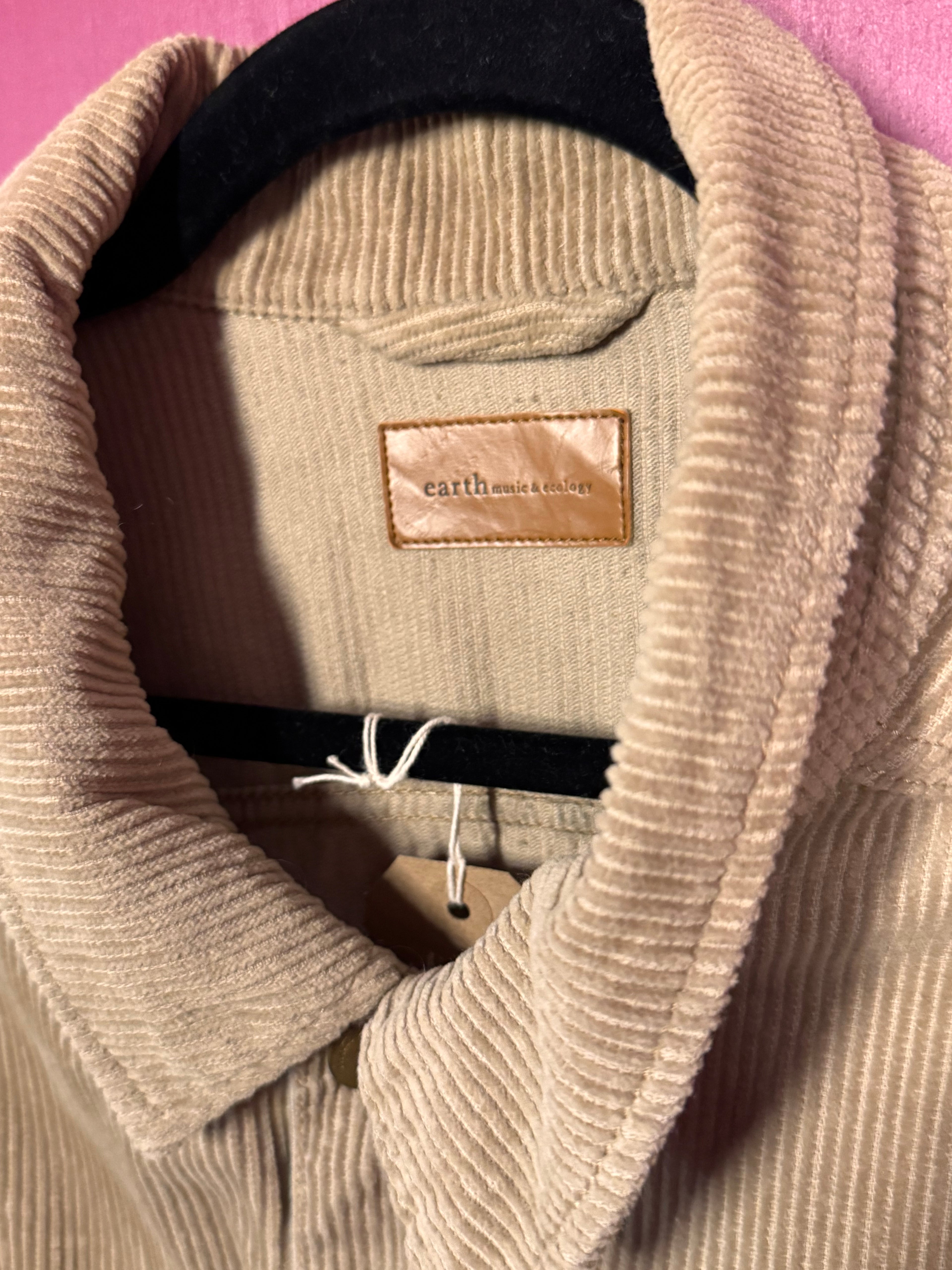 Veste beige en suedine