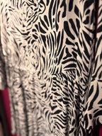 Robe imprimé animal noir / blanc