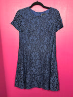 Robe mi-longue marine