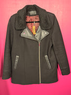 Manteau en laine noir