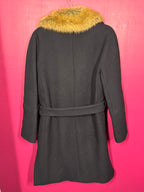 Manteau bleu marine en laine