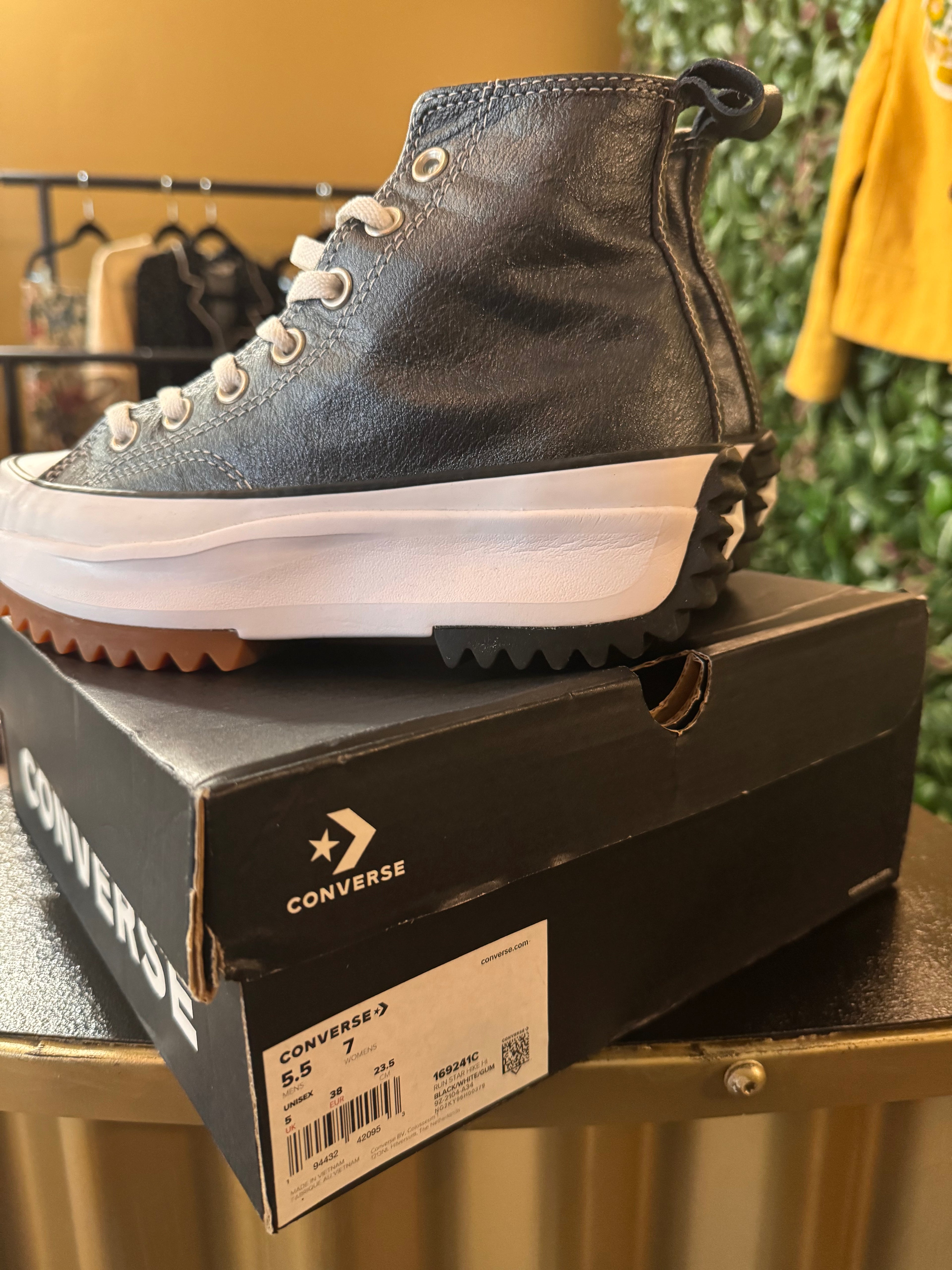 Baskets CONVERSE Run Star Hike Platform Foundational Leather