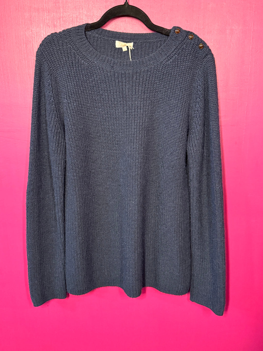 Pull baby alpaga et laine marine