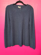 Pull baby alpaga et laine marine