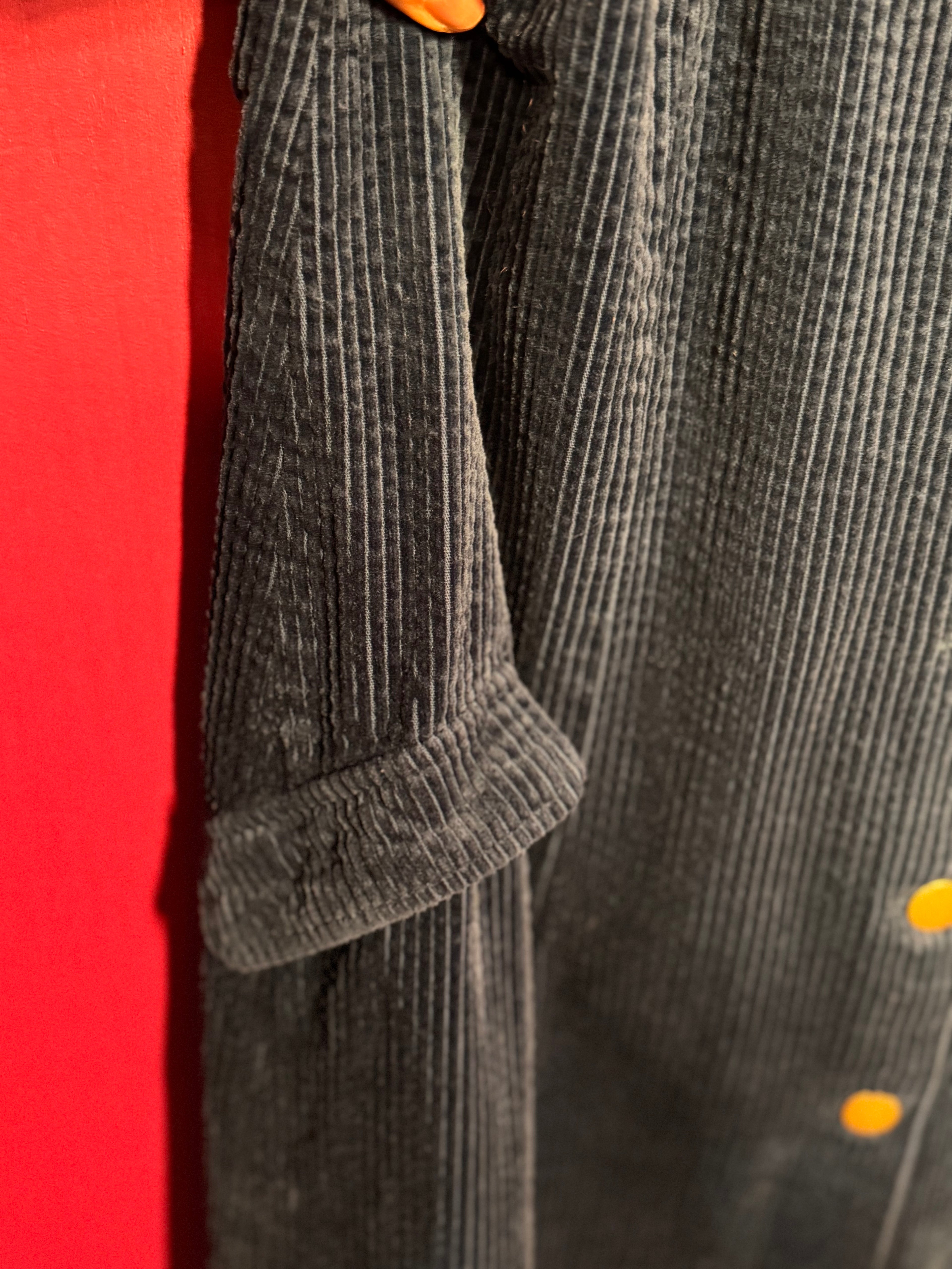 Robe velours côtelé bleue