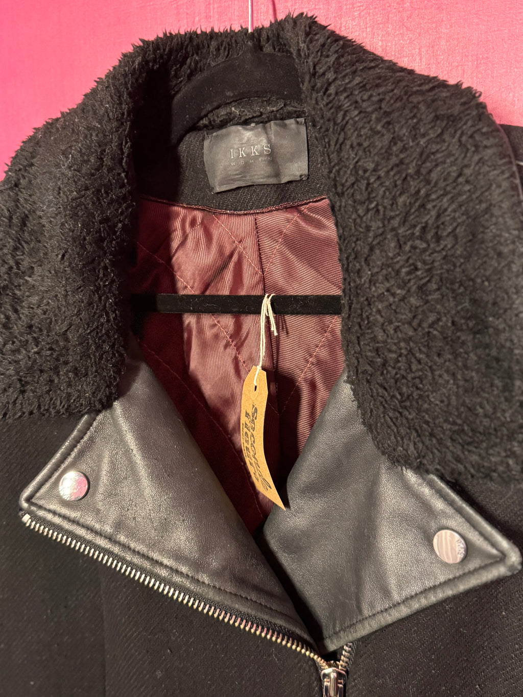 Manteau en laine noir