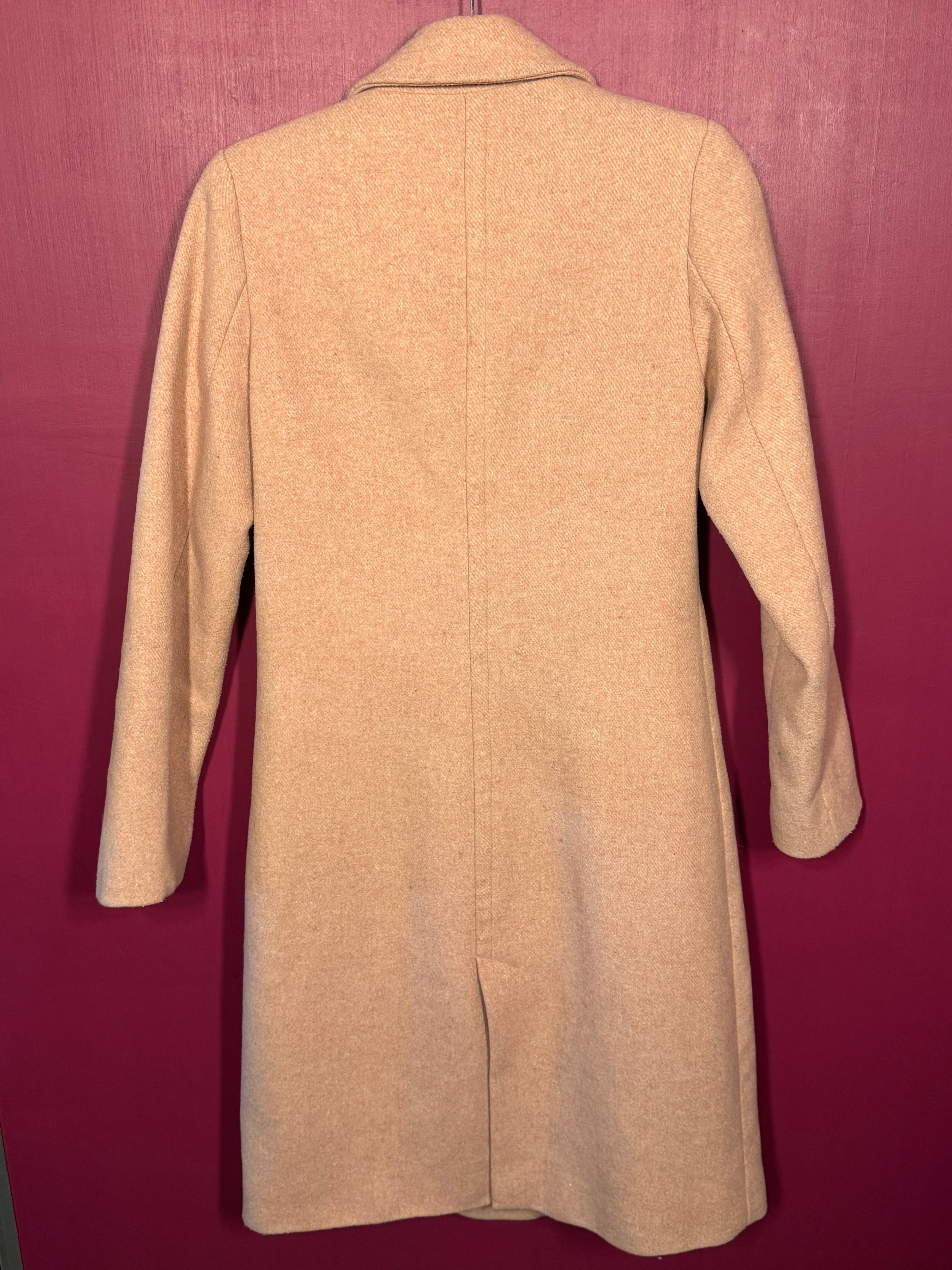 Manteau caban long rose