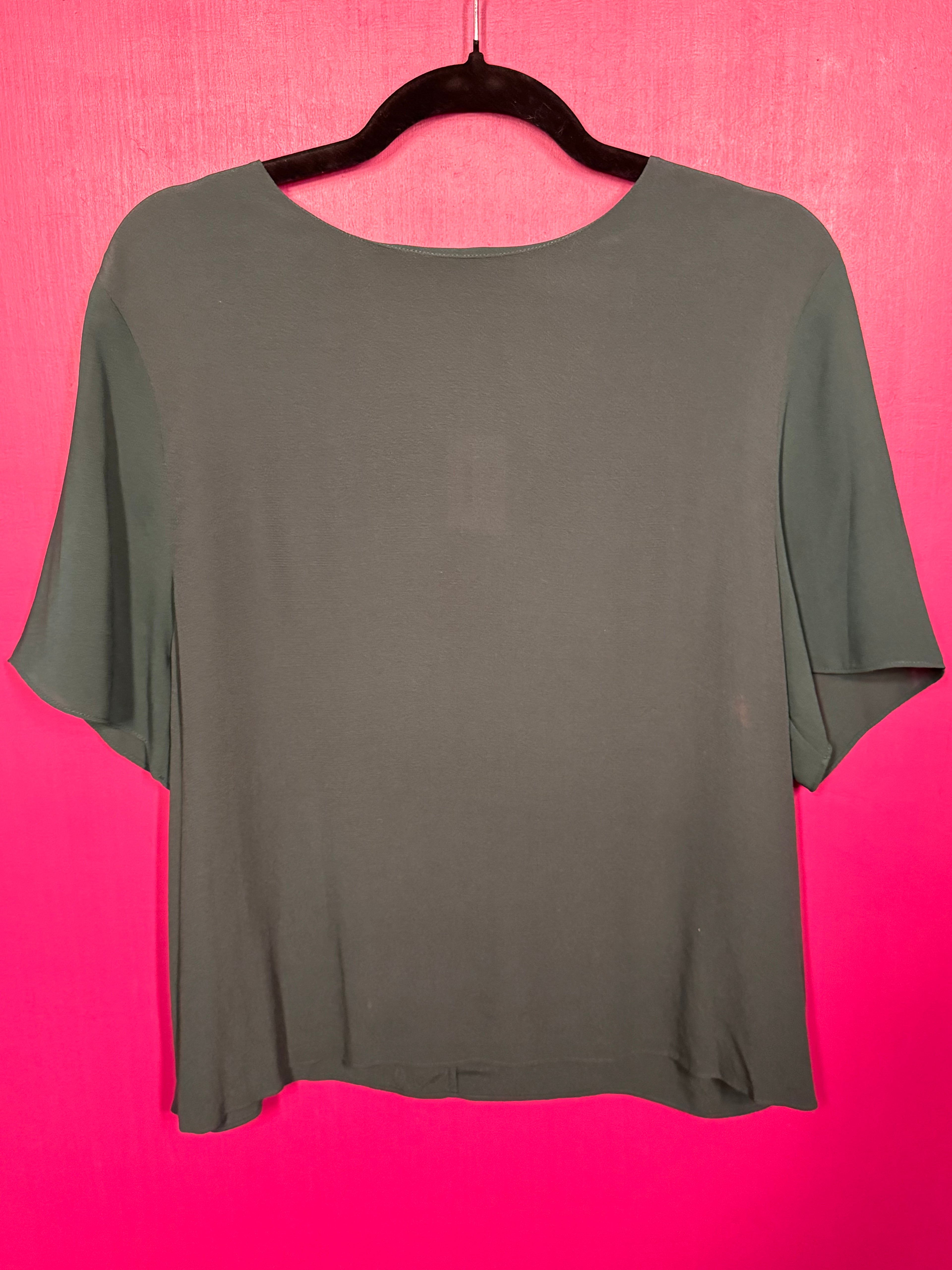 Blouse manches courtes noire