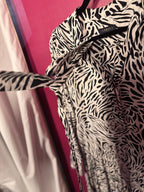 Robe imprimé animal noir / blanc