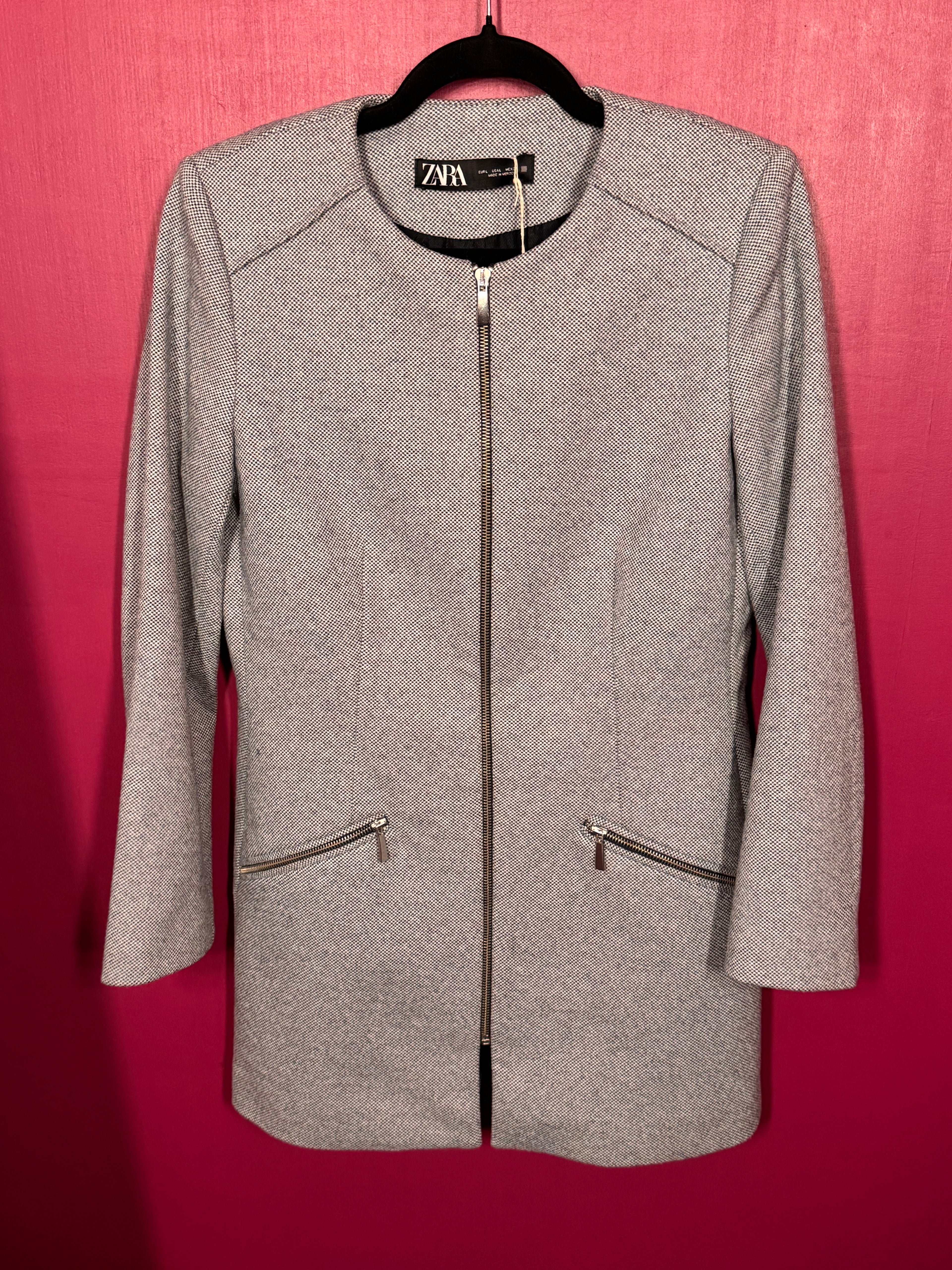 Manteau long gris clair