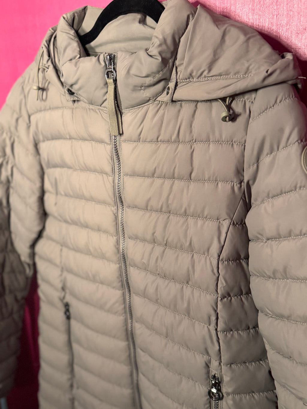 Doudoune kaki longue