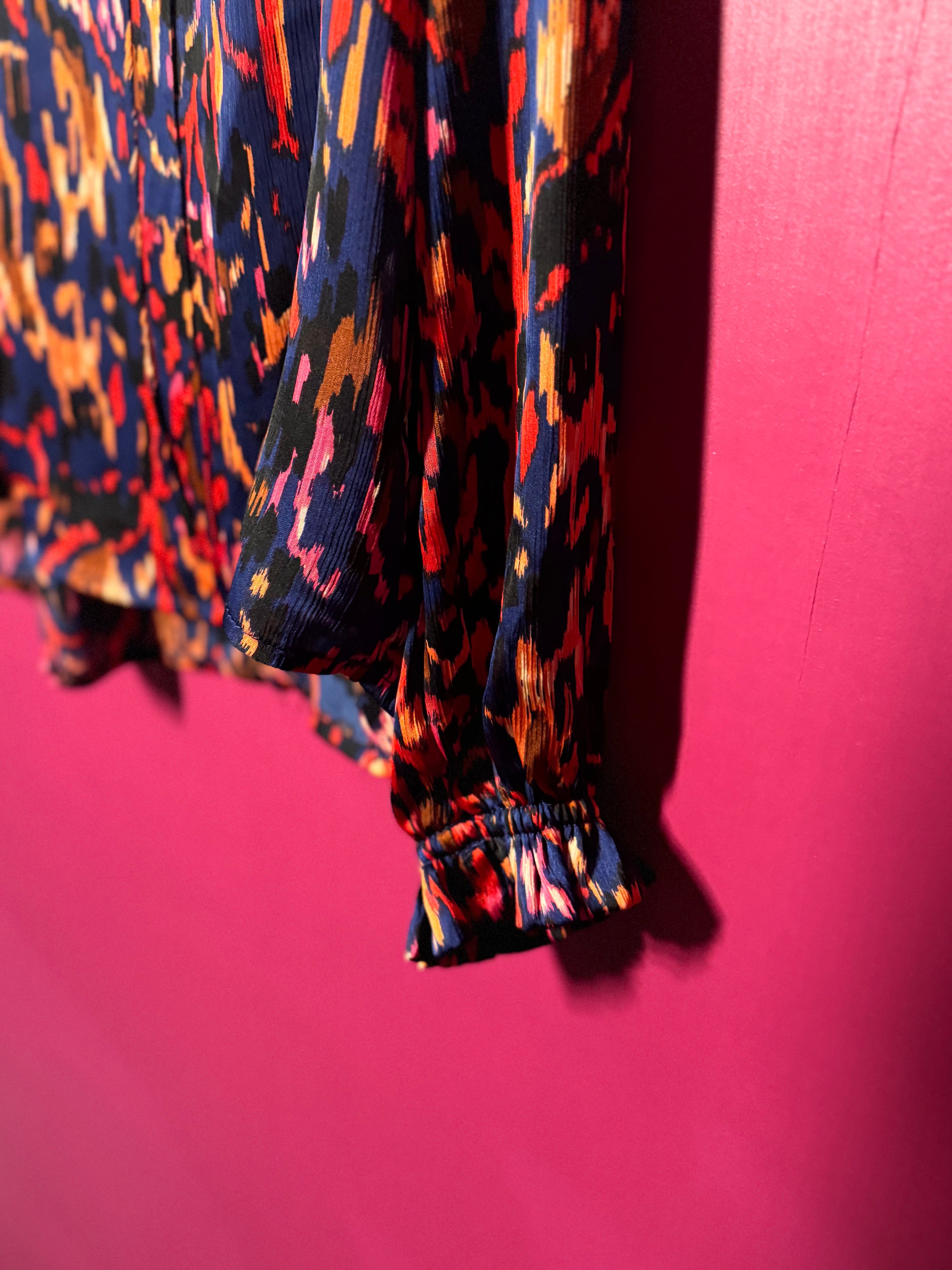 Blouse multicolore / bleu