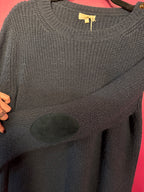 Pull baby alpaga et laine marine