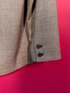 Blazer pied-de-poule noir / blanc en laine vierge