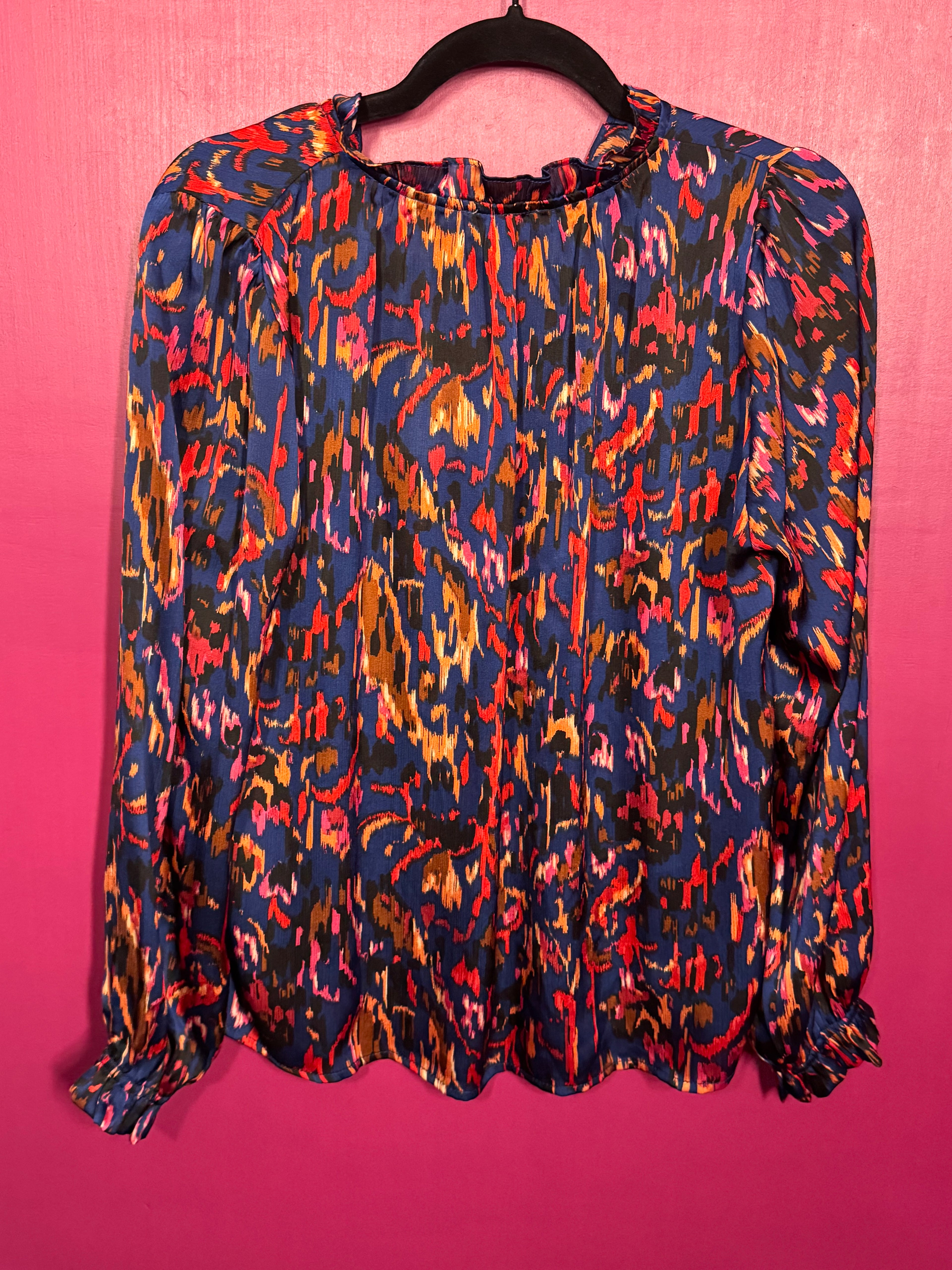 Blouse multicolore / bleu