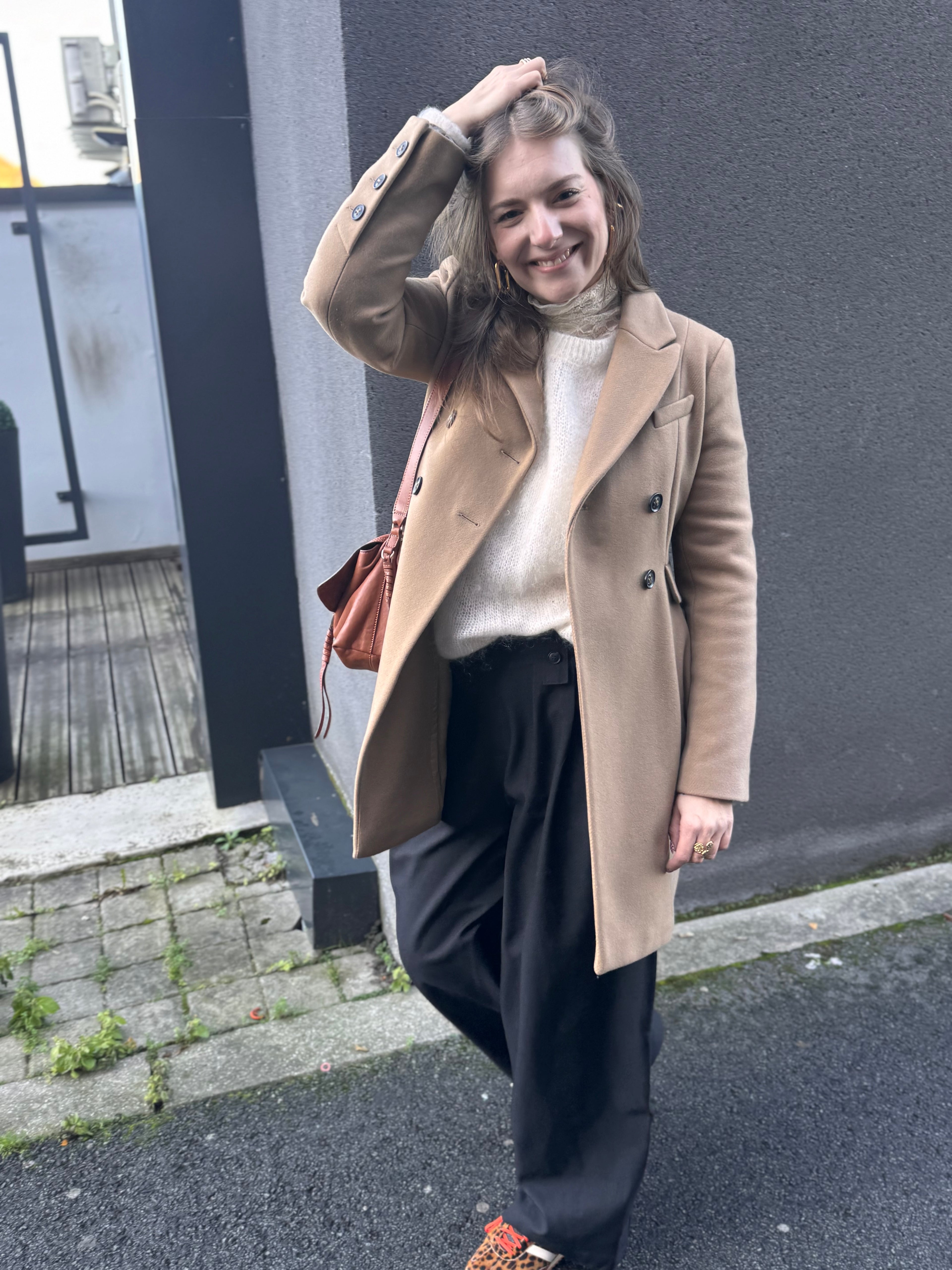 Manteau long beige