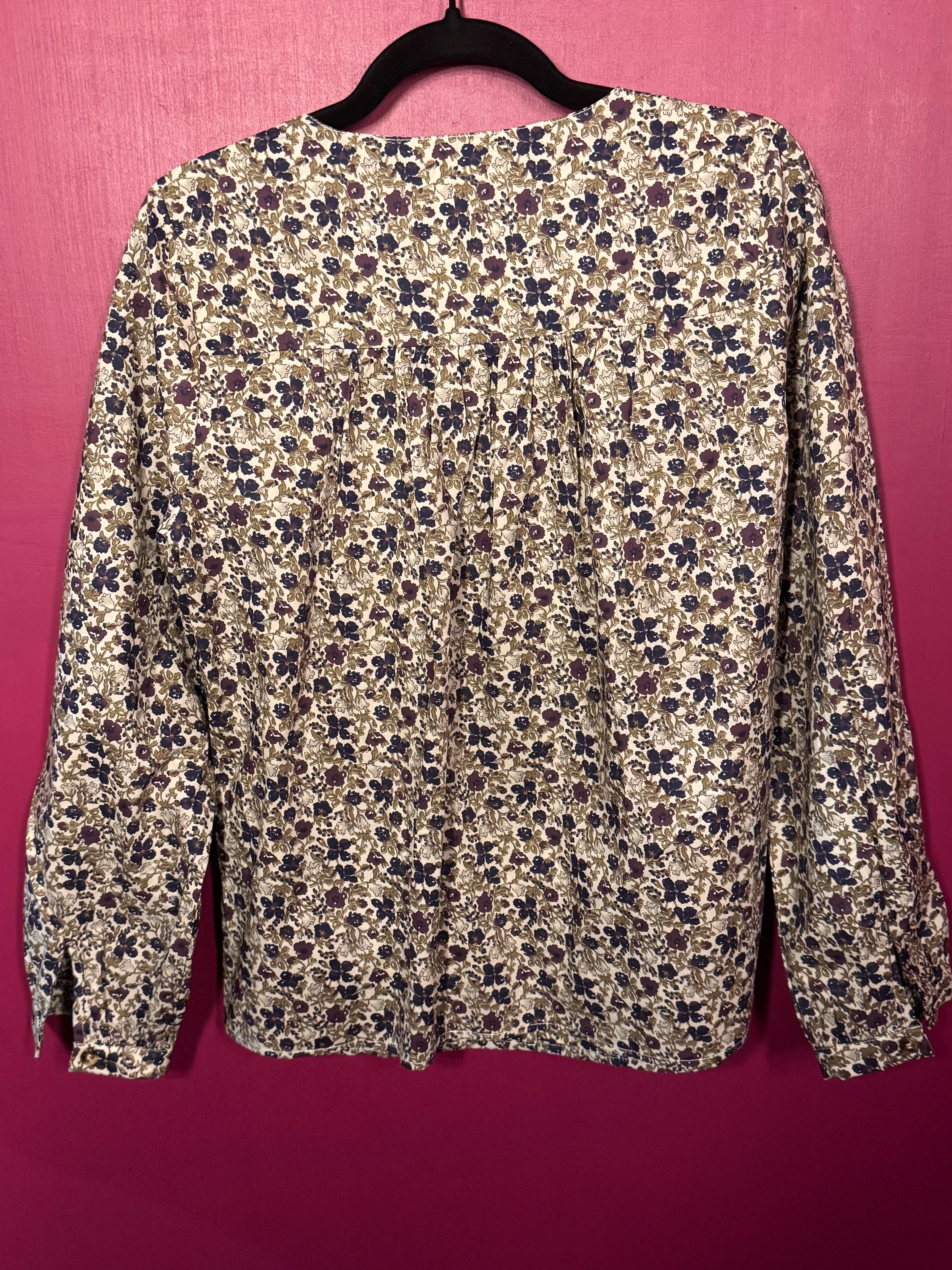 Chemise fleurie multicolore