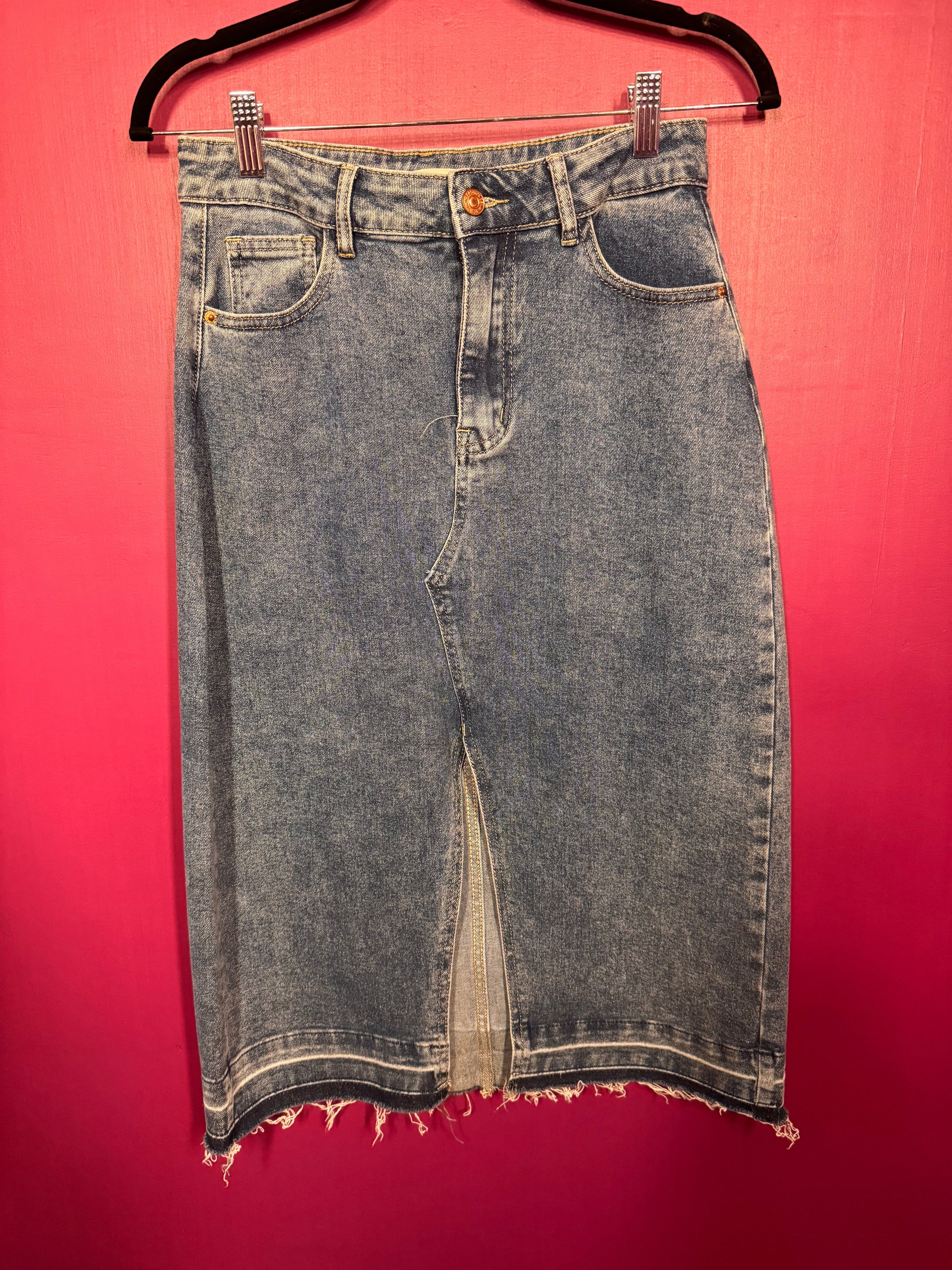 Jupe en jean mi-longue