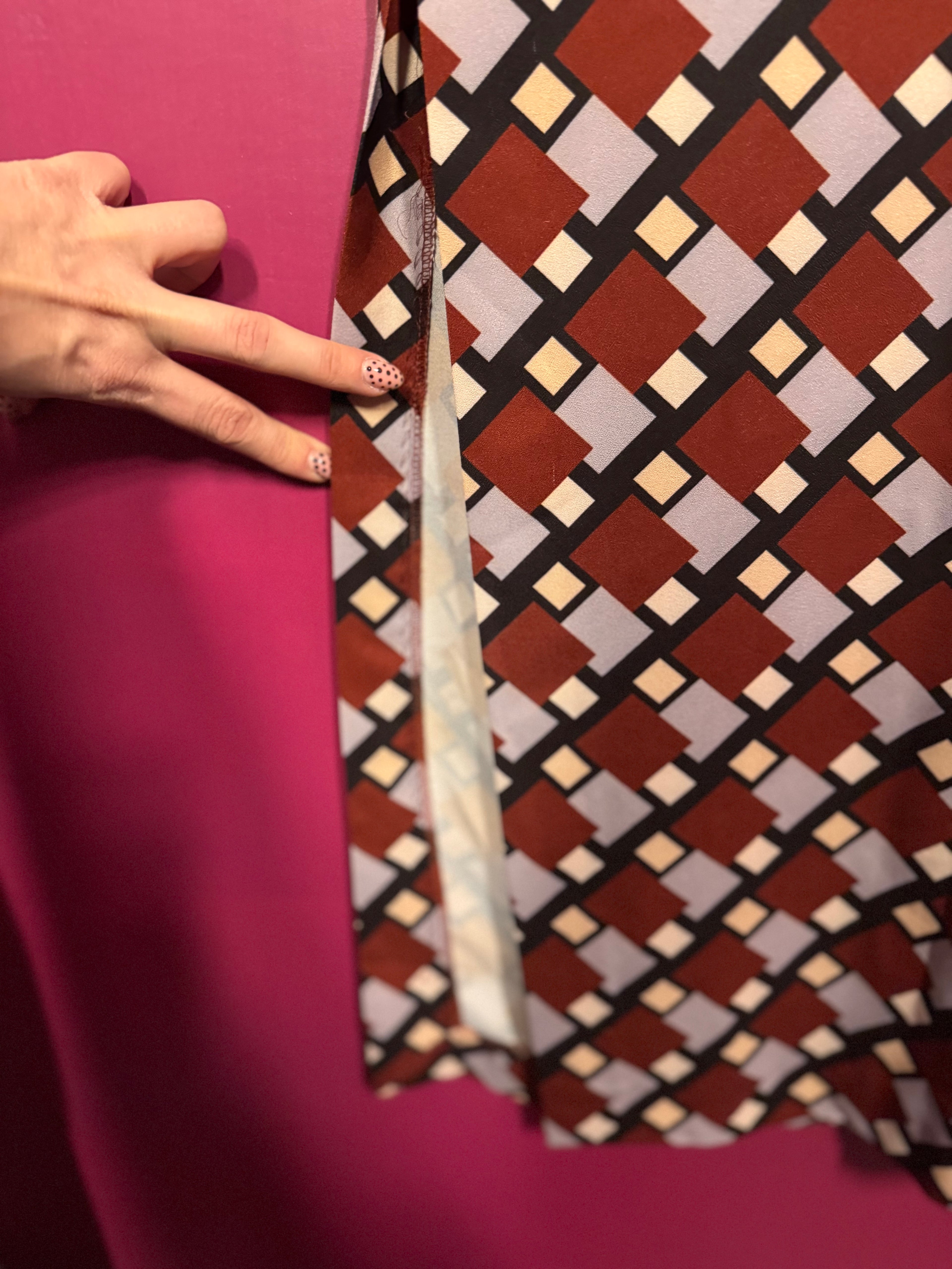 Robe longue multicolore