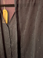 Blouse pailletée marine