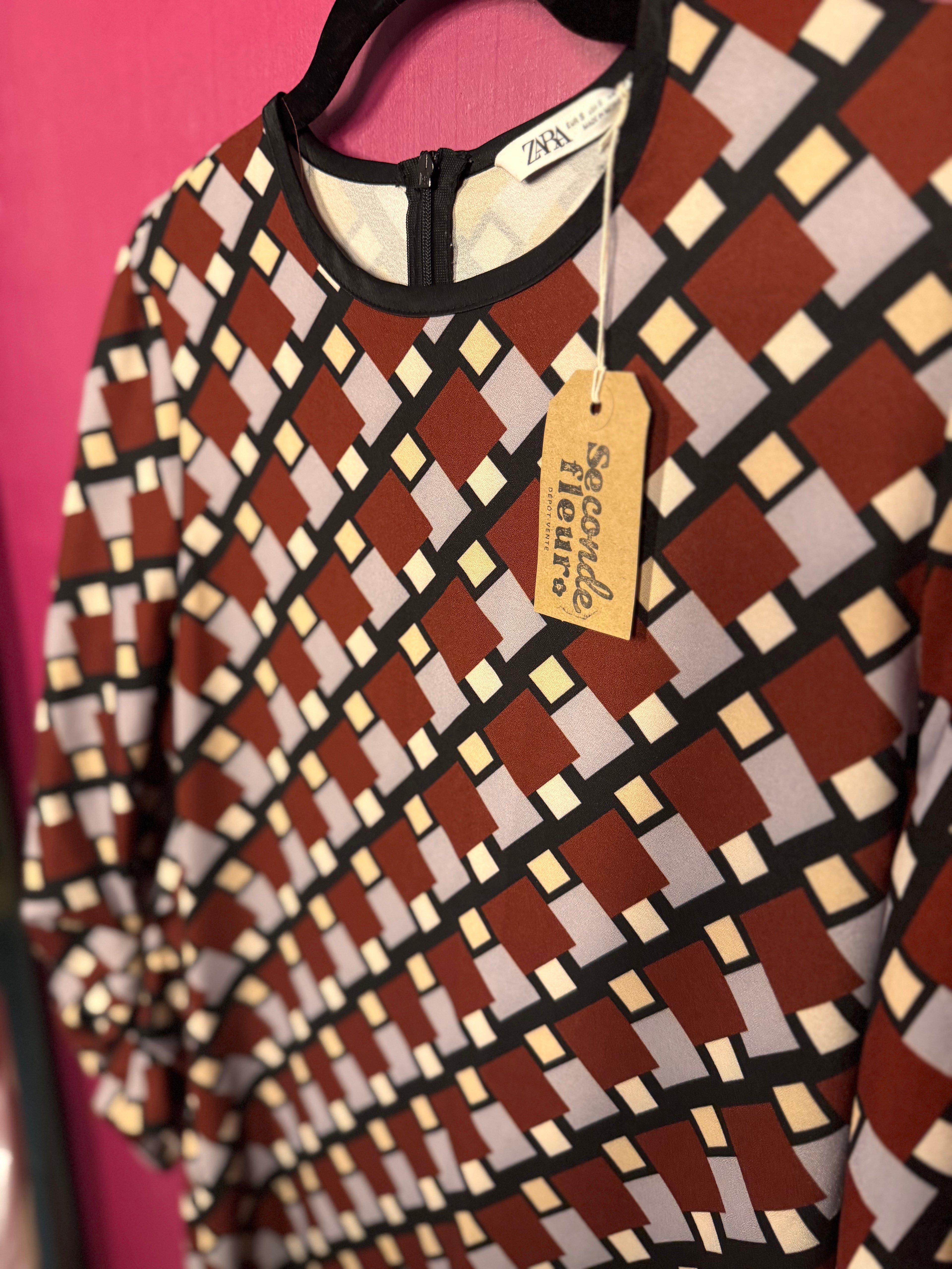 Robe longue multicolore