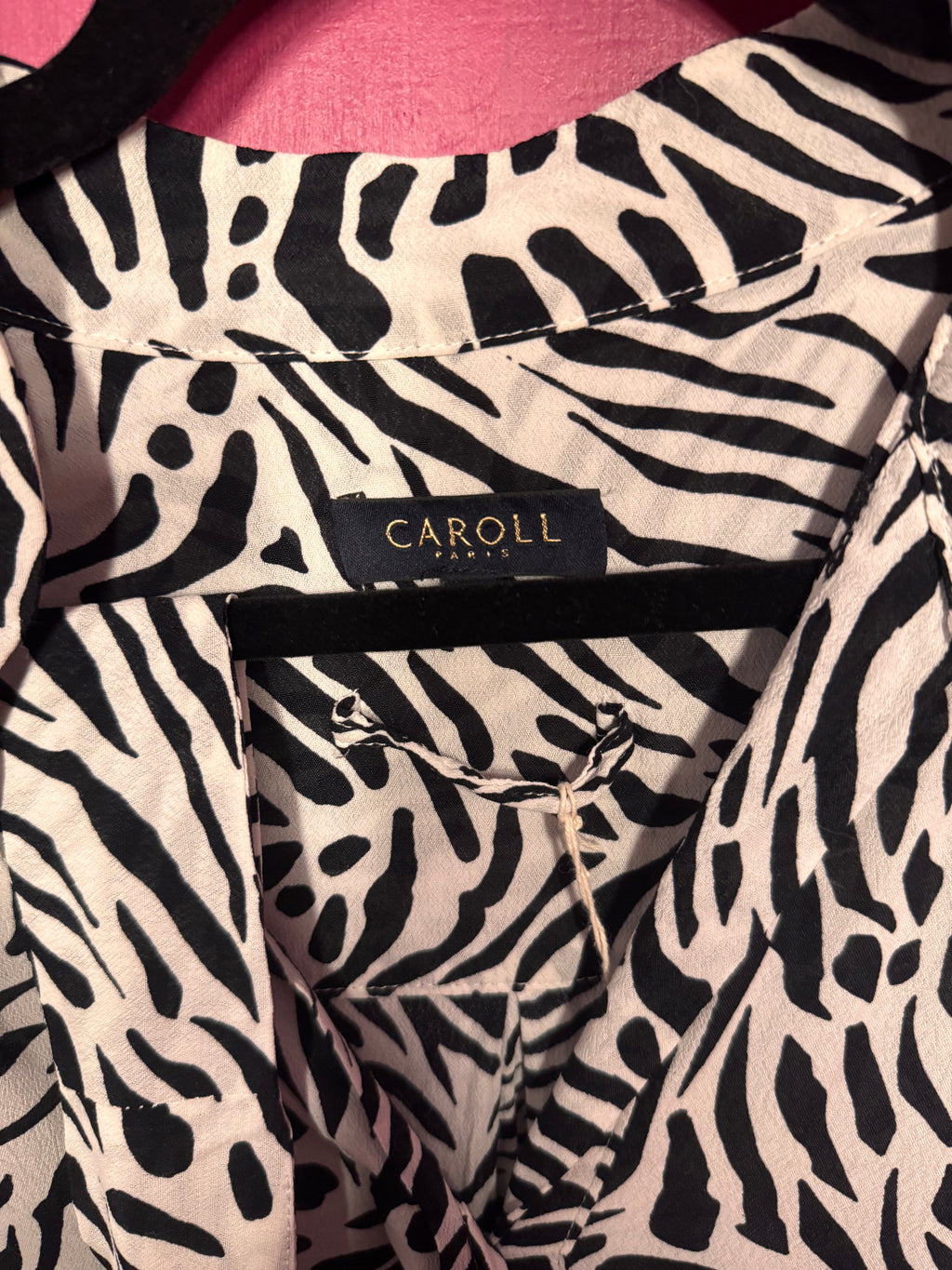 Robe imprimé animal noir / blanc