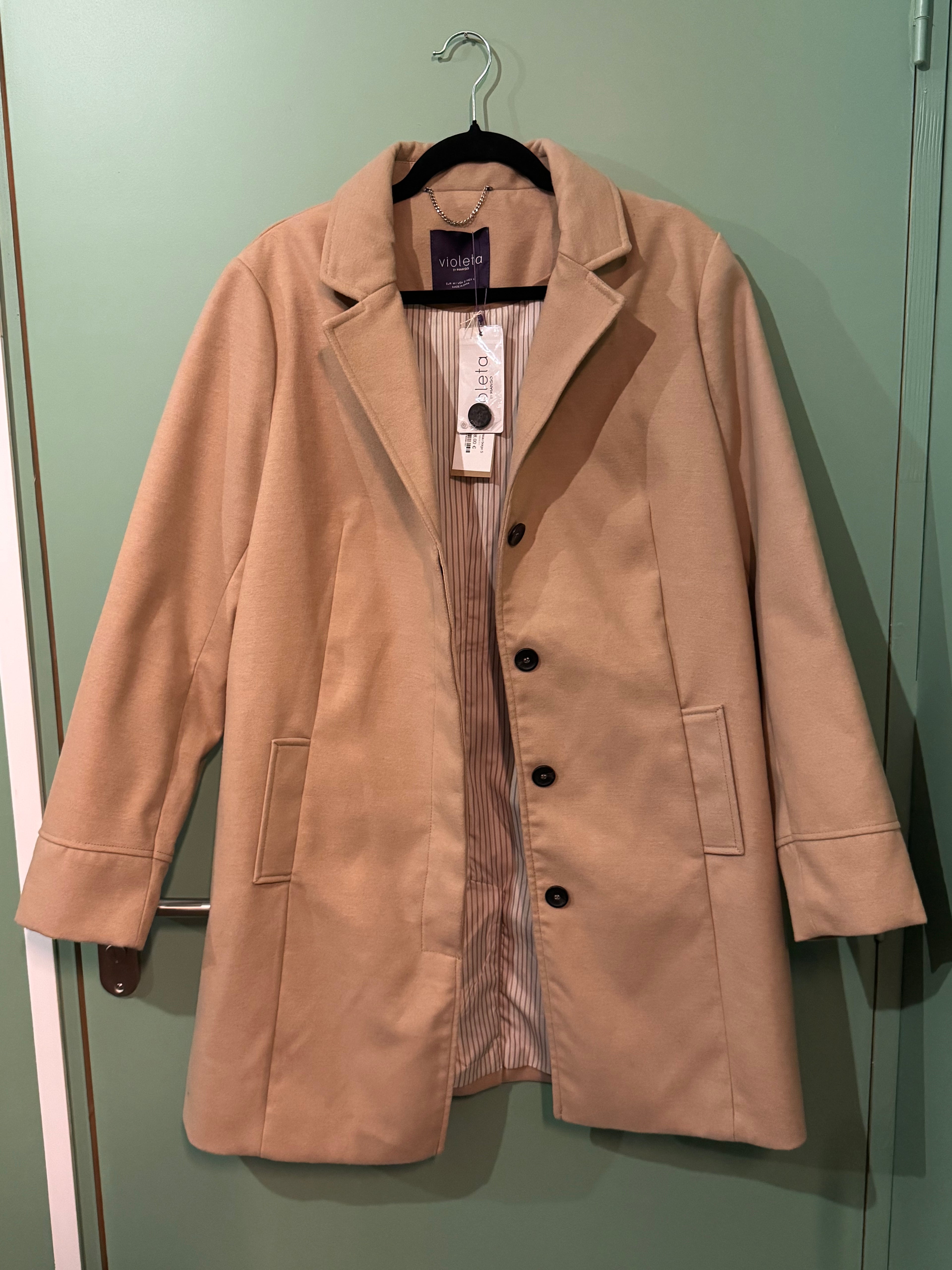 Manteau long beige