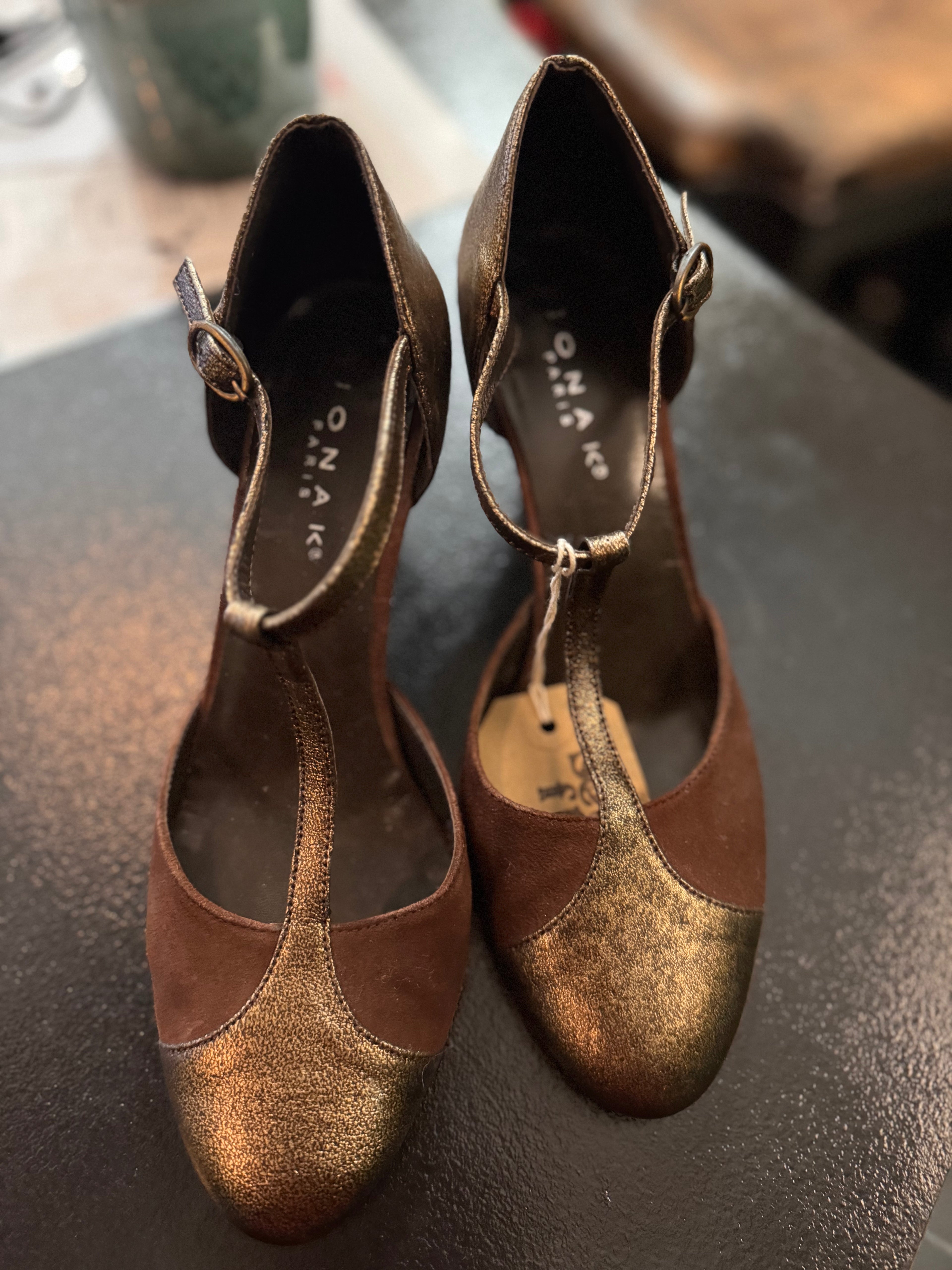 Sandales à talons marron