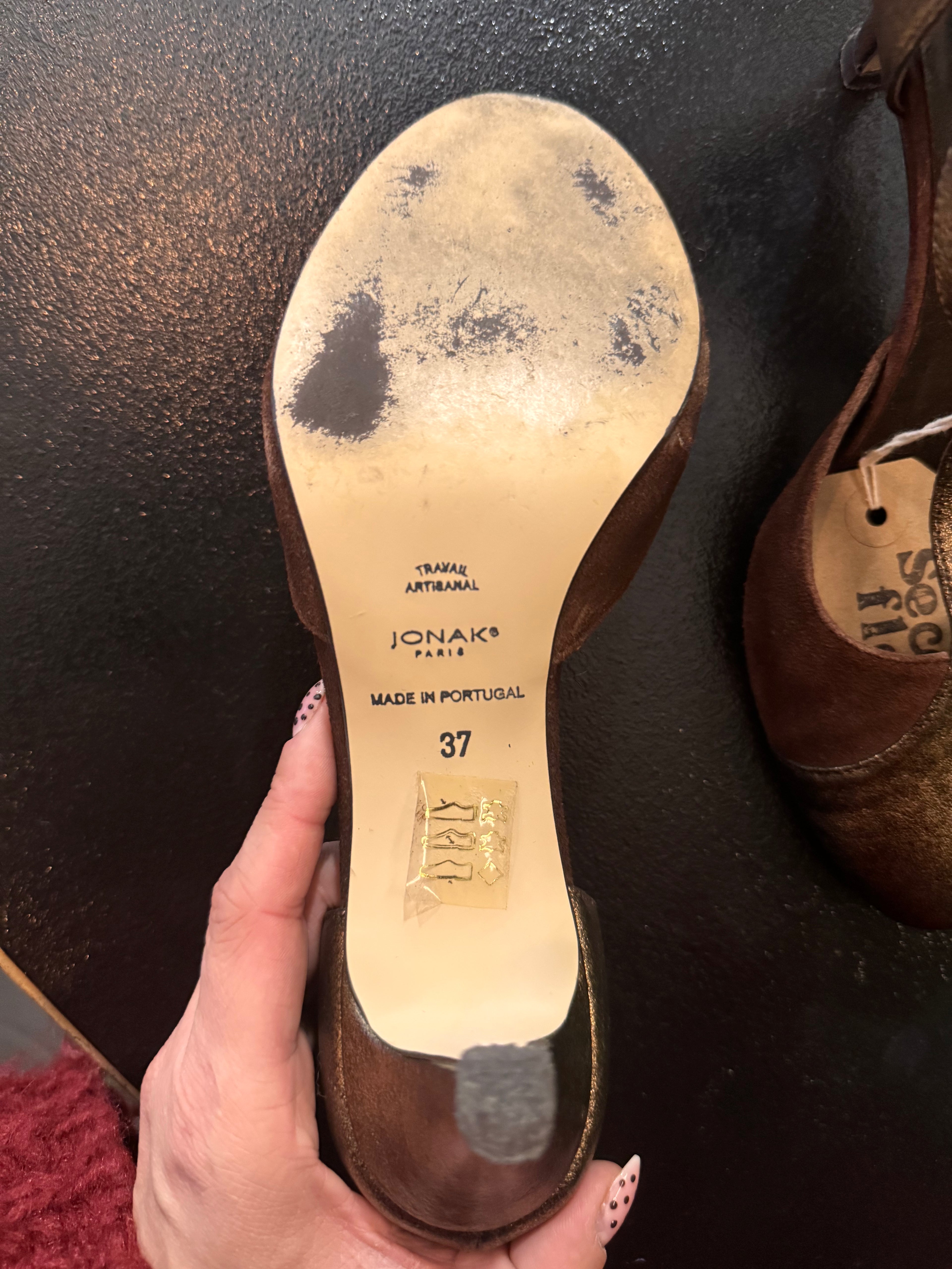 Sandales à talons marron